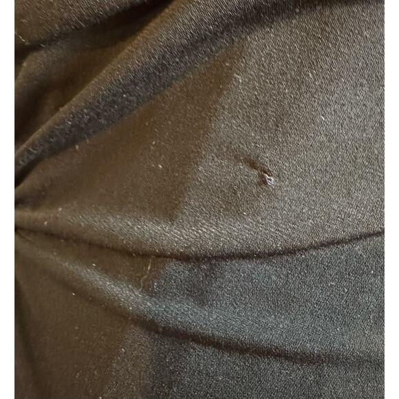 Vintage Y2K Betsy & Adam Rhinestone Ruffle Ruched Black Maxi Dress 12P - Picture 8 of 9